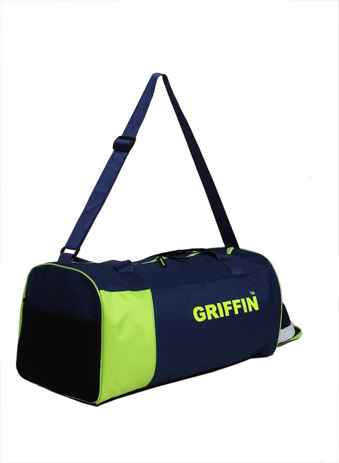 GRIFFIN Star-X-Green Duffle Bag, Sports Bag with Dedicated Shoe Pocket (Shoe NOT Included) - Image 2