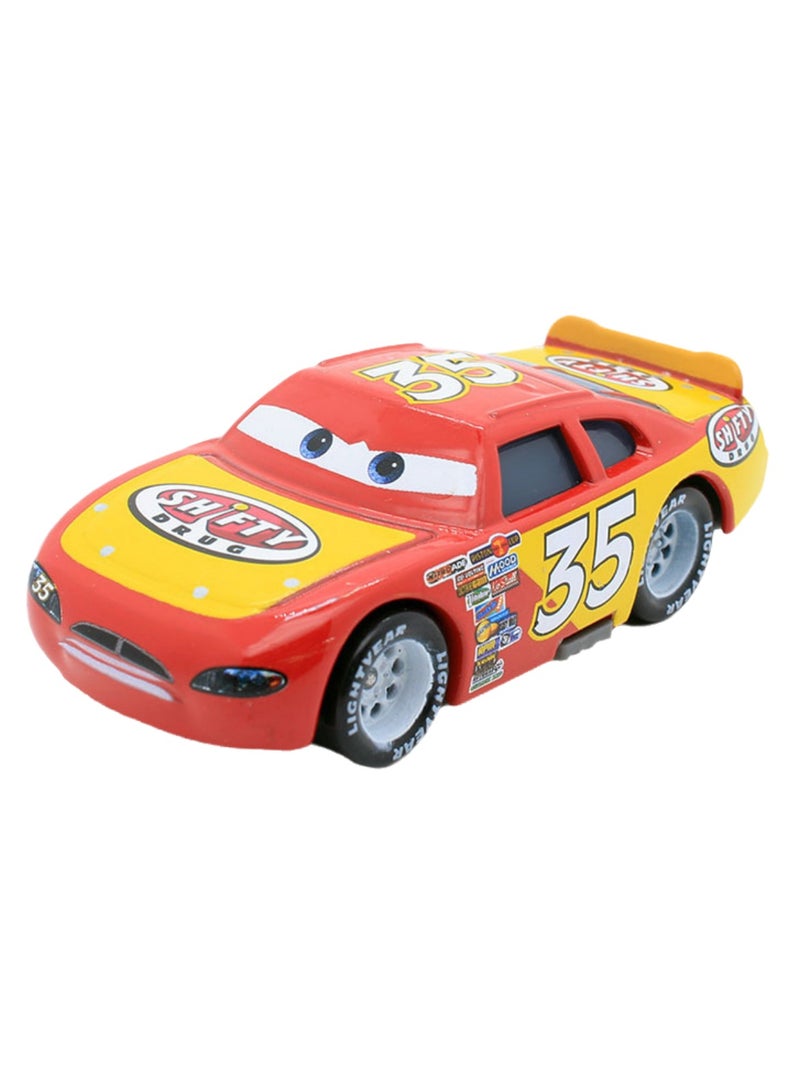 نموذج سيارة سباق من سبائك معدنية من Movie Cars، زينة سطح المكتب، هدية رائعة للأطفال محبي أفلام الرسوم المتحركة - سيارة سباق رقم 35 - Image 1