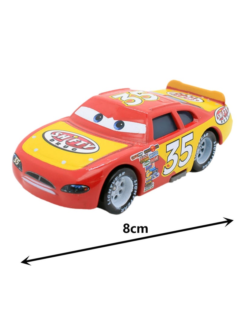 نموذج سيارة سباق من سبائك معدنية من Movie Cars، زينة سطح المكتب، هدية رائعة للأطفال محبي أفلام الرسوم المتحركة - سيارة سباق رقم 35 - Image 2