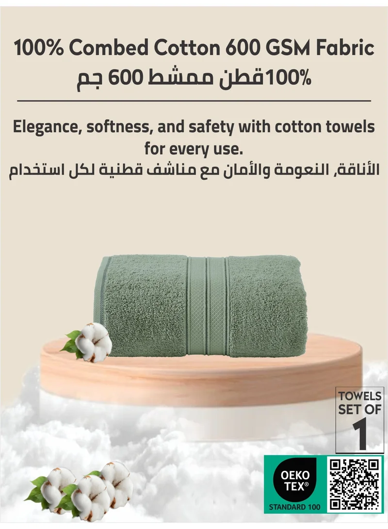 دوناتيلا قسط 100 ٪ بتمشيط القطن 1-قطع ورقة حمام (85 س 172 سم) 600 غسم منشفة كبيرة ، ماصة للغاية ، سريعة الجافة ، أفضل منشفة للحمام ، سبا وفندق