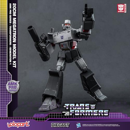 YOLOPARK لعبة يو لو بارك ميجاترون المتحولة، 7.87 بوصة، شخصية ميجاترون من Transformers G1 مع أسلحة مطورة، لعبة متحولة قابلة للتجميع بشدة للأعمار من 15 عامًا وما فوق، بدون تحويل - Image 5