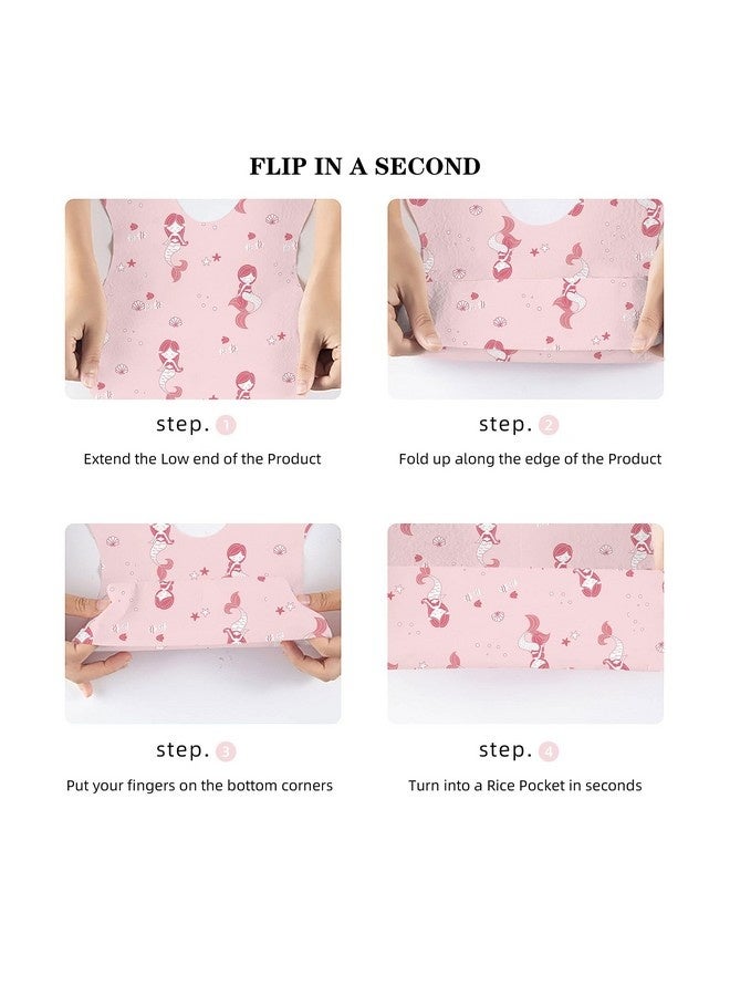 بيوينتي 10 قطع من مريلة الأطفال التي تستخدم لمرة واحدة، مريلة التخلص من الطعام للأطفال، مريلة ذاتية التغذية، مقاومة للماء، جيب كبير ناعم مانع للتسرب ومريح، مناسبة لإطعام الأطفال والسفر والاستخدام في الهواء الطلق (حورية البحر) - Image 5