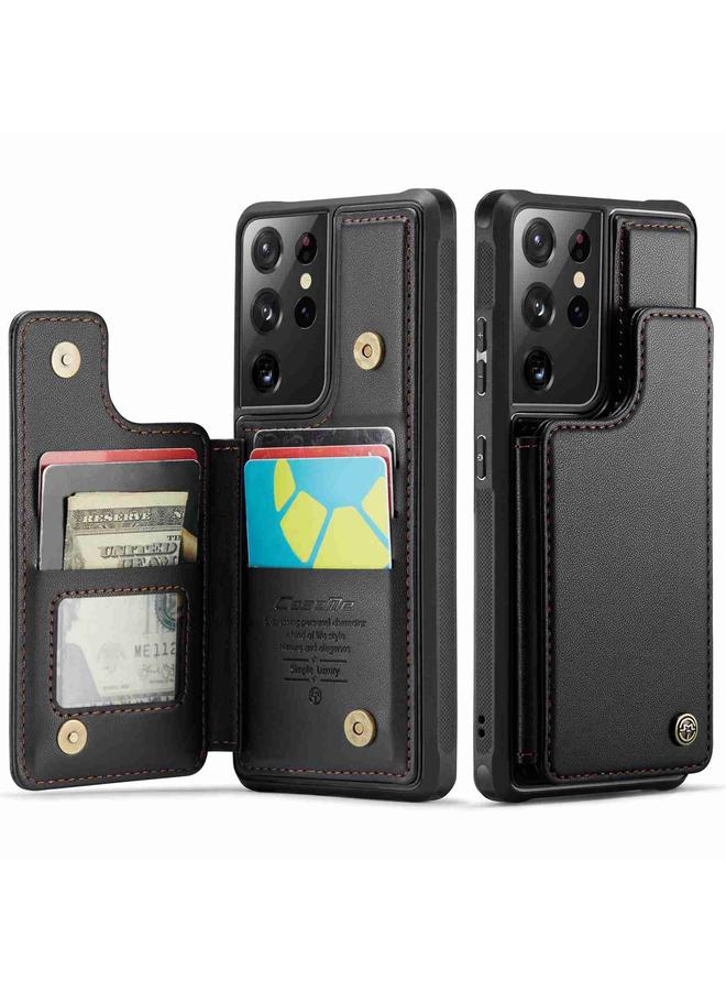 CaseMe Case For Samsung Galaxy S21 Ultra 5G C22 Card Slots Holder RFID Anti-theft Phone Case - Image 2