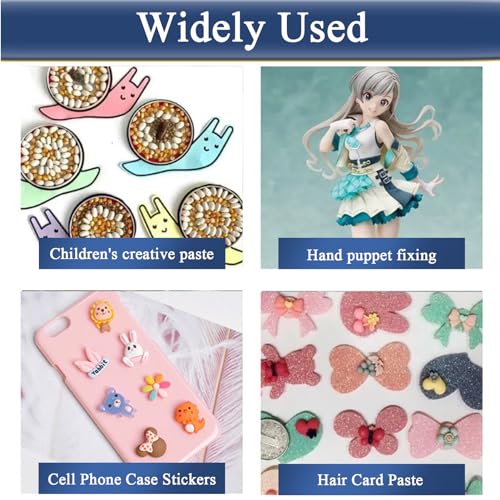 LMJIA Adhesive Stick dots Two-Sided Sided Mounting Putty Stick Tack for Wall Hanging Crafts Balloons Festival Party Decorations,Clean Removable(0.31"*0.53"-100) - Image 4