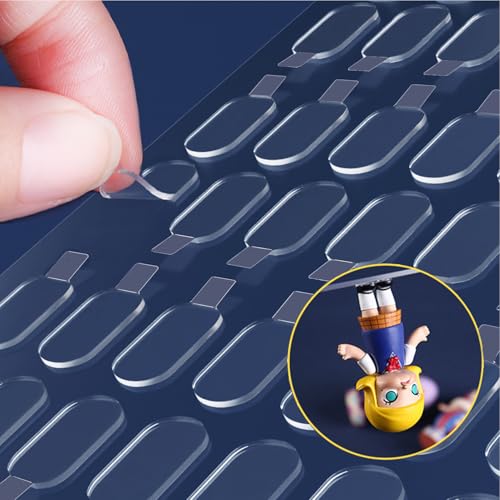 LMJIA Adhesive Stick dots Two-Sided Sided Mounting Putty Stick Tack for Wall Hanging Crafts Balloons Festival Party Decorations,Clean Removable(0.31"*0.53"-100) - Image 1