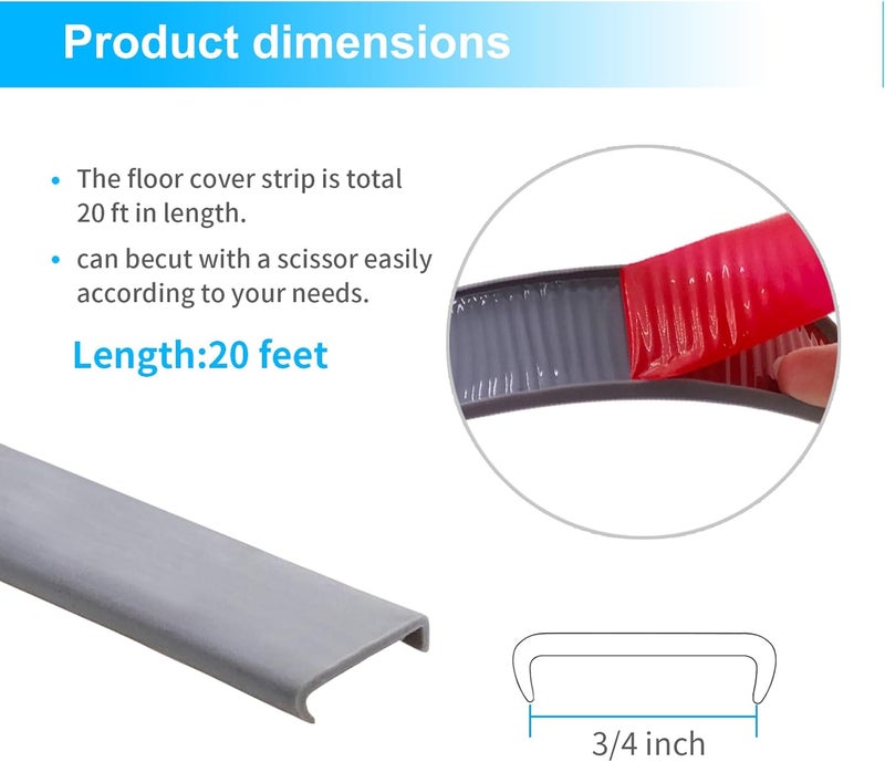 Grey Edge Banding 20Ft Fit 34 inch Edge  U Shape Countertop Edge Trim SelfAdhesive Edge Protector Flexible Corner Bumper Guards for Veneer Furniture Cabinet Table Sheet Metal