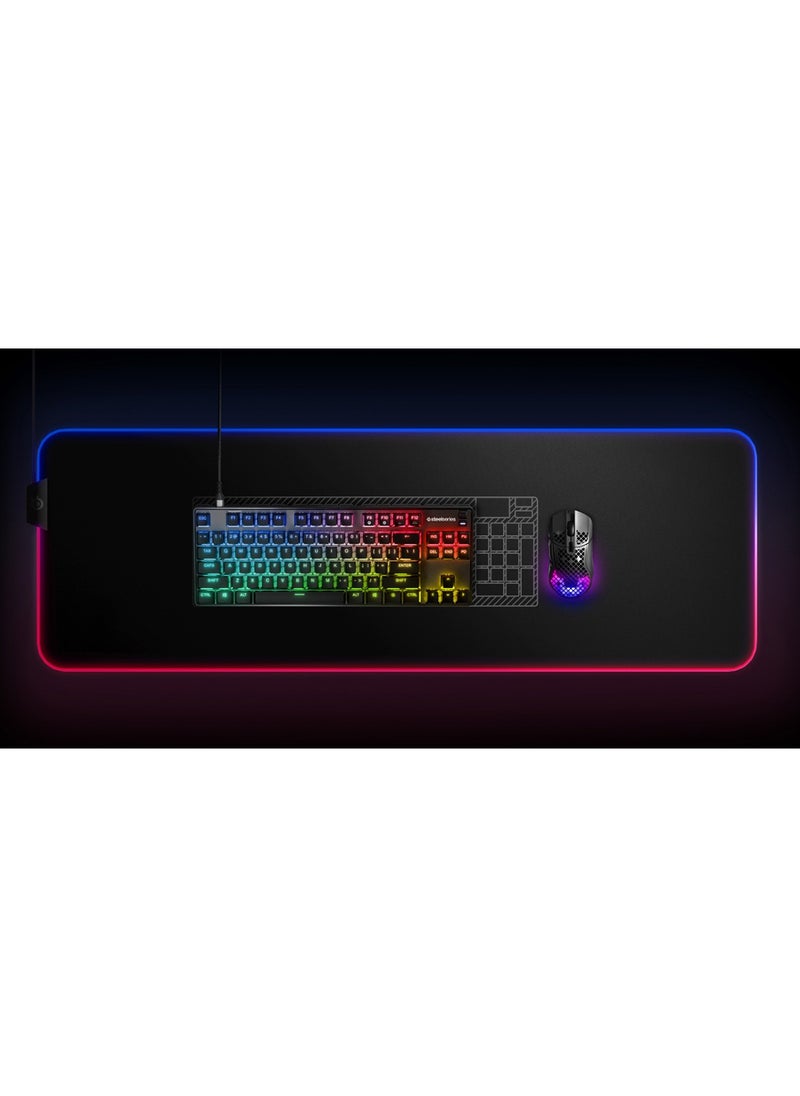 steelseries - Apex 9 TKL Optical Gaming Keyboard – Linear OptiPoint Optical Switches, Adjustable 1.0-1.5mm Actuation, 100M Keypresses, 32-bit ARM Processor, Per-Key RGB Lighting, Aircraft-Grade Aluminum Alloy Top Plate, Detachable USB Type-C, 5 Custom Profiles, SteelSeries Engine Software for Windows & Mac OS | 64848 - Image 1