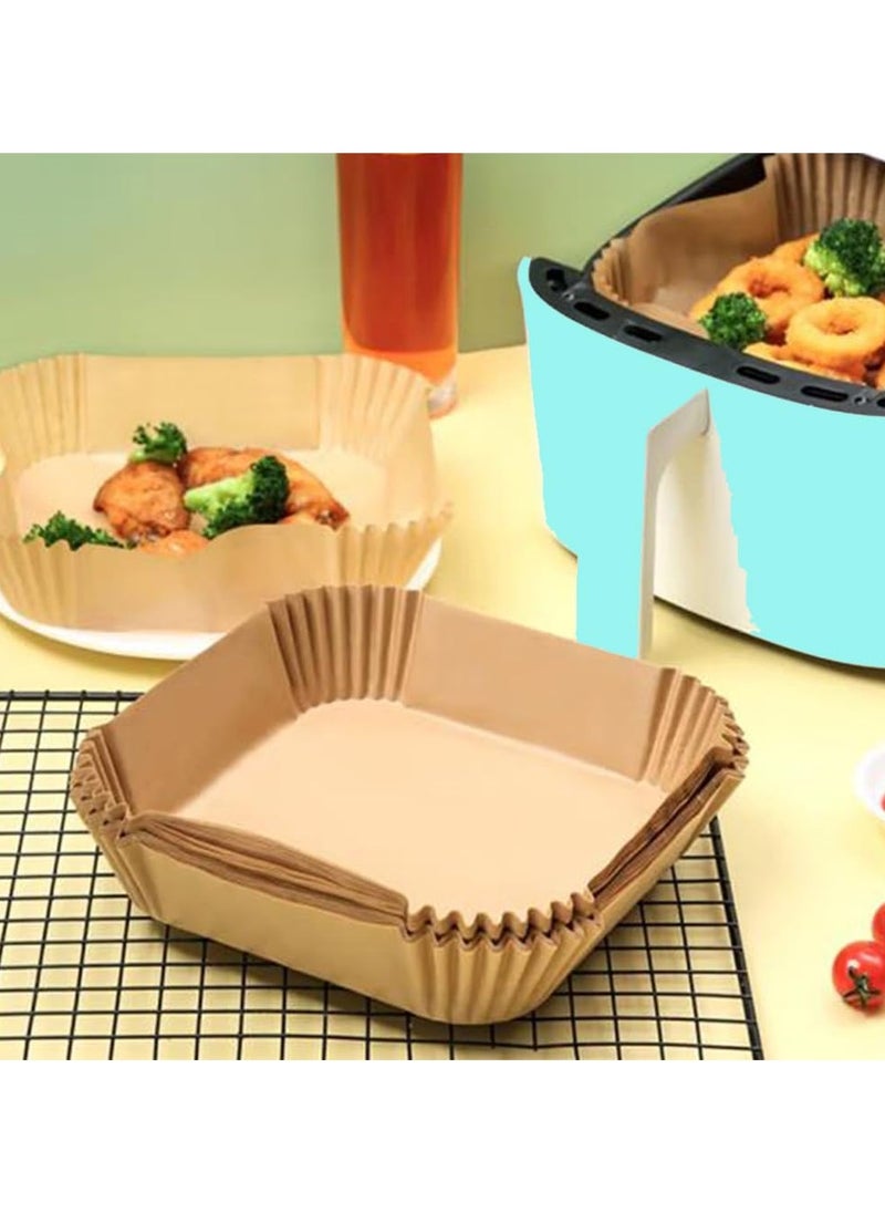 General Air fryer special paper tray household high temperature resistant oil absorbing paper pad food grade special paper round square baking paper microwave oven, non-stick basket and pan  - Image 3