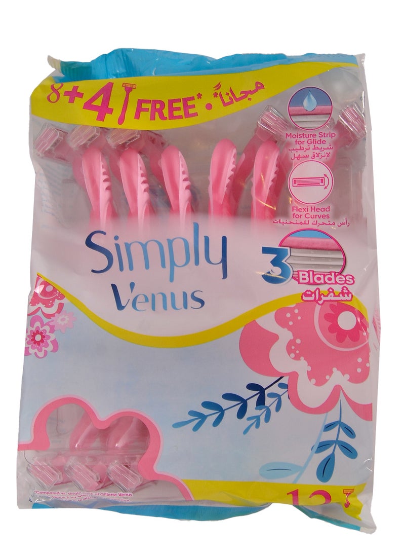 جيليت فينوس سيمبلى 3 شفرات 8+4 مجانا - Image 2