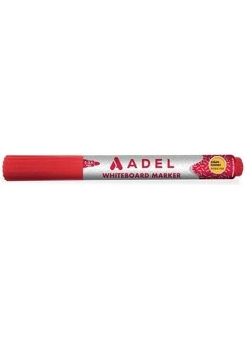 Adel Whiteboard Marker, Red 