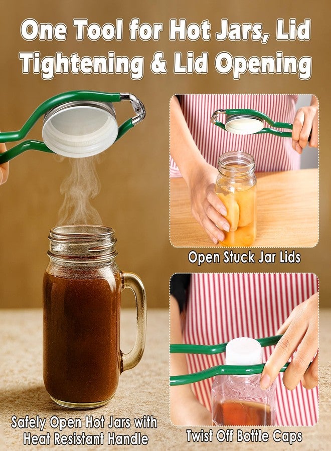Feekoon 2 Pack Canning Jar Opener & Jar Wrench, Metal JarOpener Tool 10.8" x 3.1", Durable Plated-Steel Kitchen Lid Tightener, Safe for Hot Jars, Perfect for Weak Hands & Seniors - Image 3