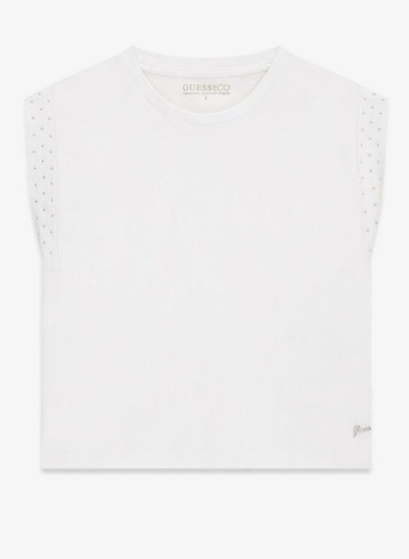 GUESS Youth Essential Crew Neck T-Shirt - Image 3