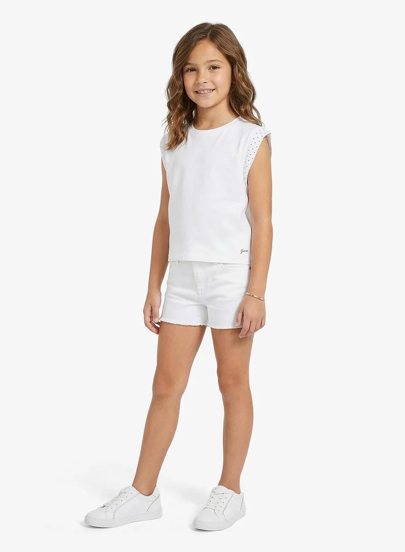 جس تي شيرت أساسي بياقة دائرية للشباب