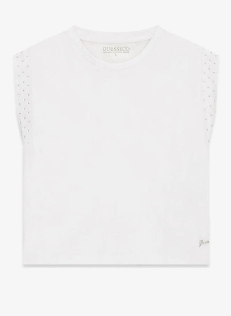 جس تي شيرت أساسي بياقة دائرية للشباب