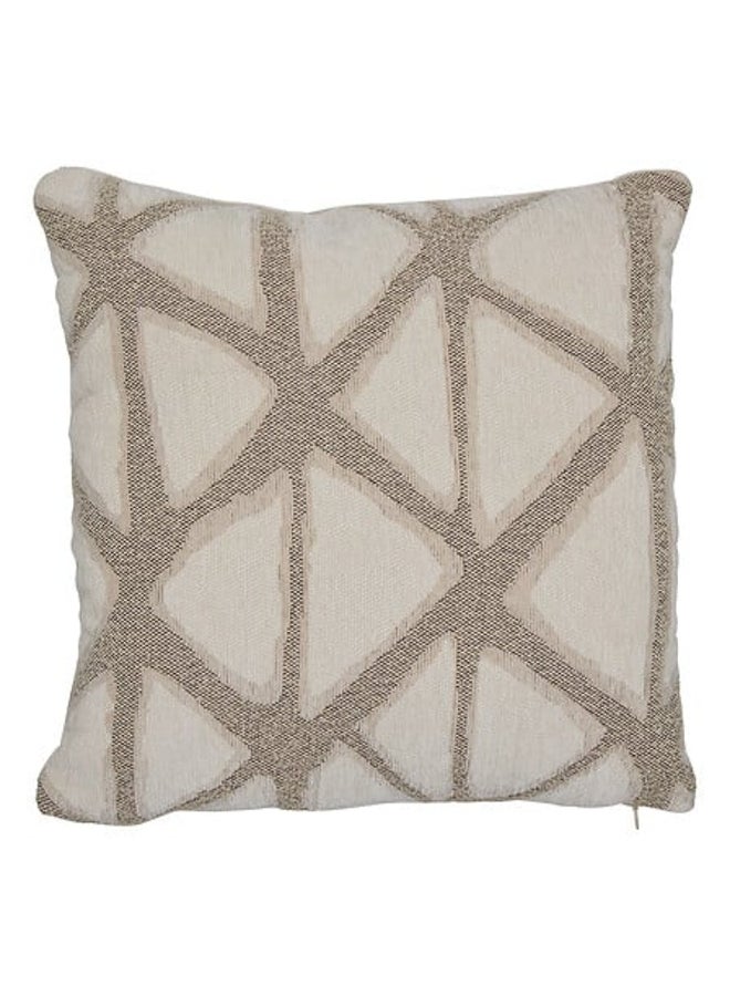 atmosphera Dune High Quality Square Shaped Cushion Beige 40 x 40cm 215426A - Image 1