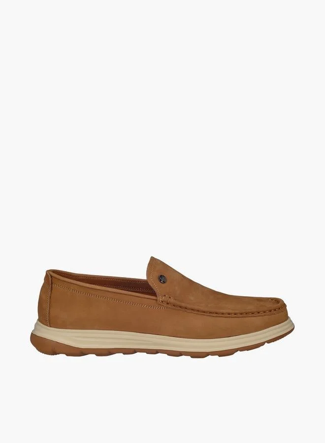 لو كونفورت Men Slip-On Leather Loafers
