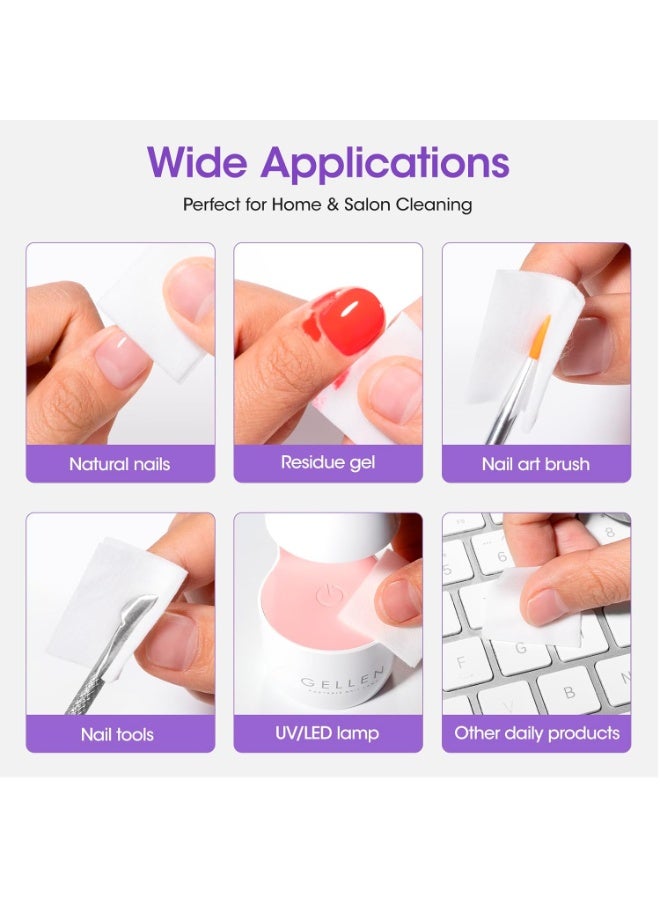Gellen 16oz Multi-Purpose Nail Cleanser, Pump Bottle Design Nail Surface Cleaner for Prep Nails, Tacky Residue Remover for High-Shine Gel Top Coat, Polygel Slip Solution, Nail Cleaning for Manicure - Image 3