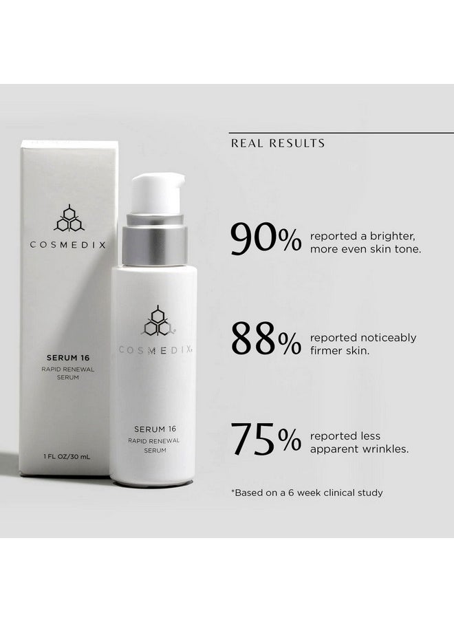 CosMedix Serum 16 Rapid Renewal Serum Helps Reduce Appearance Of Uneven Skin Tone Moisturizes Skin Vitamin A Retinol Cruelty Free  - Image 3
