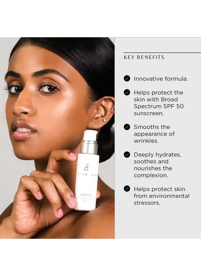 CosMedix Serum 16 Rapid Renewal Serum Helps Reduce Appearance Of Uneven Skin Tone Moisturizes Skin Vitamin A Retinol Cruelty Free  - Image 4