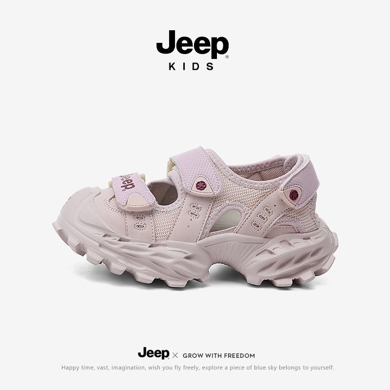 Jeep Girls' Sandals Children'S Shoes Closed-Toe Sports Water Shoes Boys' Dad Shoes Beach Shoes - Image 1