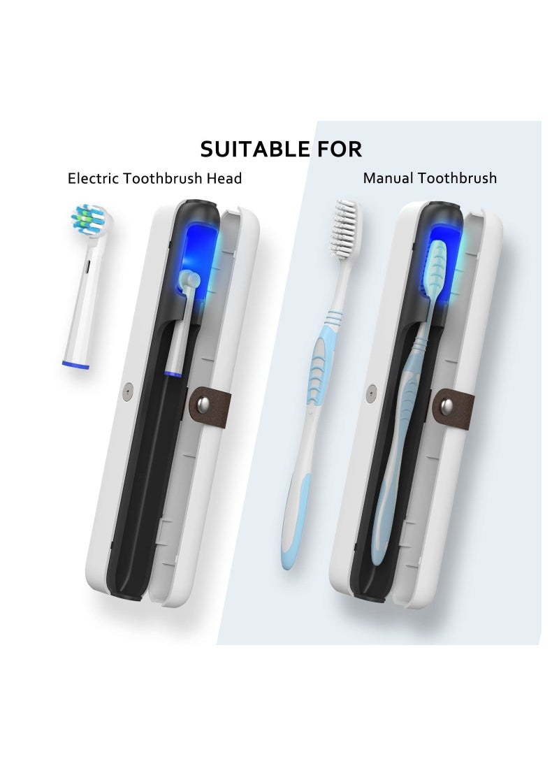 Y&D SYOSI, UV-C Auto Cycle Sterilization and Rechargeable Toothbrush Sterilizer Box Cleaner, Fits Electric Heads Manual Toothbrushes  - Image 4