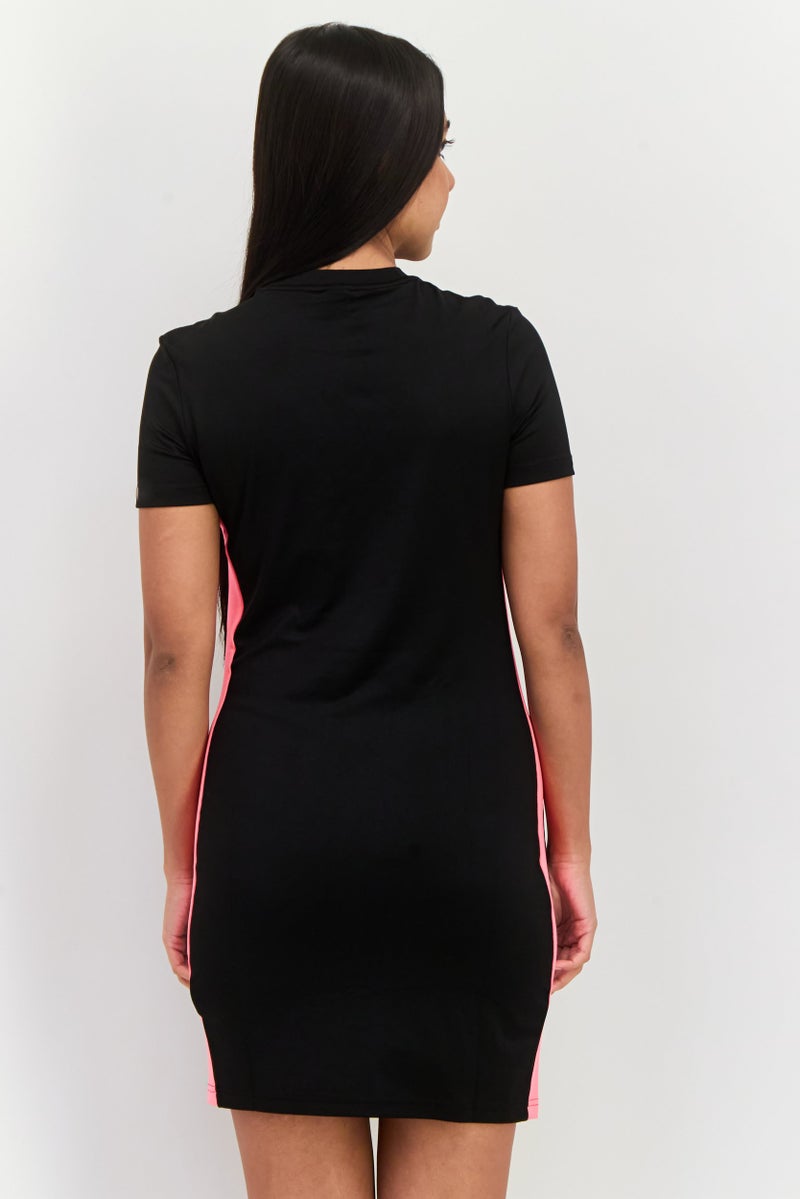 PUMA Women Sportswear Fit Short Sleeve Training Dress, Black  - Image 3
