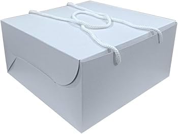 Natte White Cake Box for 12 kg Size 8x8x4 inches Pack of 25 - Image 3