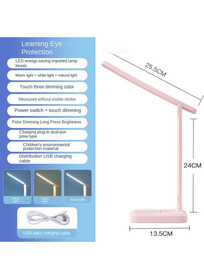 الأزرق جي دبليو مصباح مكتبي جديد يعمل باللمس ، مكتبًا معطفًا للعيون ، يتم شحن سكن الطلاب لتعلم مصابيح السرير في غرفة نوم الأطفال - Image 1