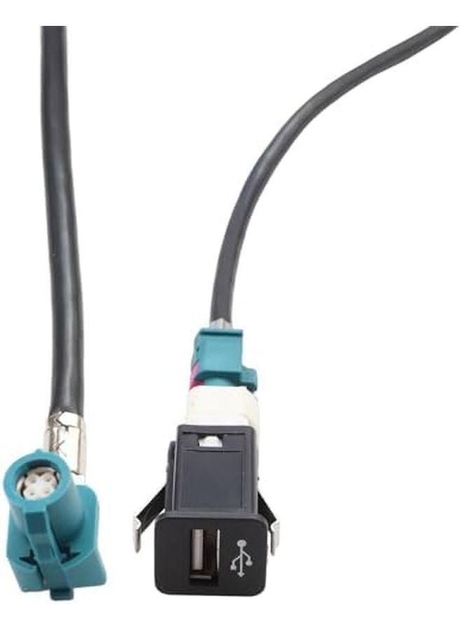 BMW EVO NBT Head Unit 4 Pin USB Interface Harness Cable 100cm Black ABS For Center Console - Image 1