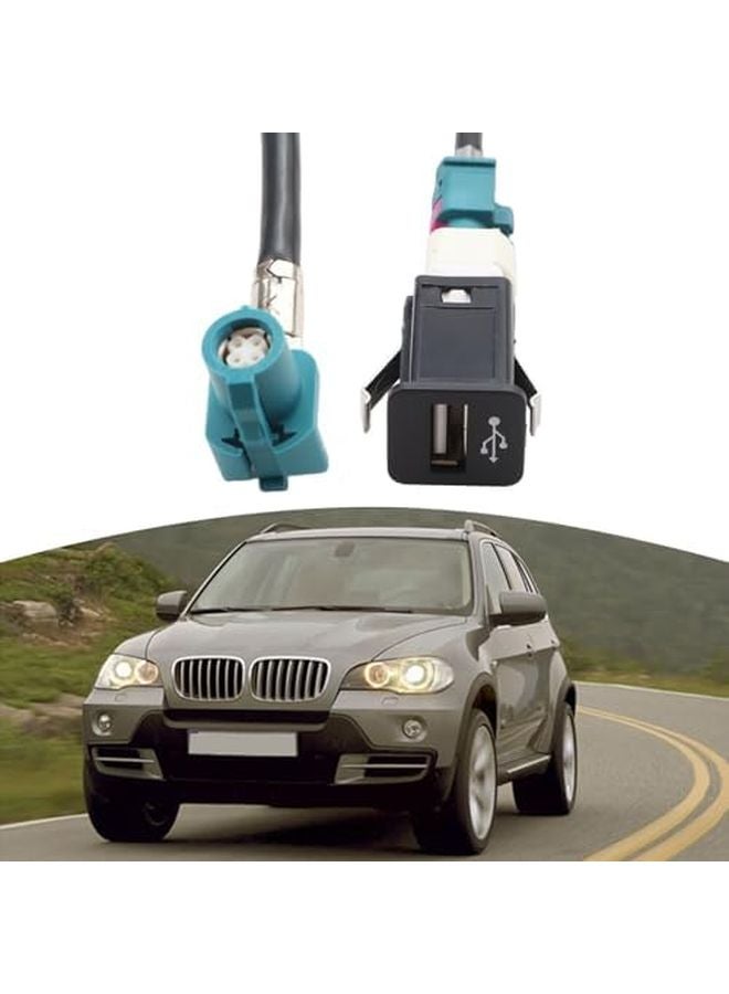 BMW EVO NBT Head Unit 4 Pin USB Interface Harness Cable 100cm Black ABS For Center Console - Image 5