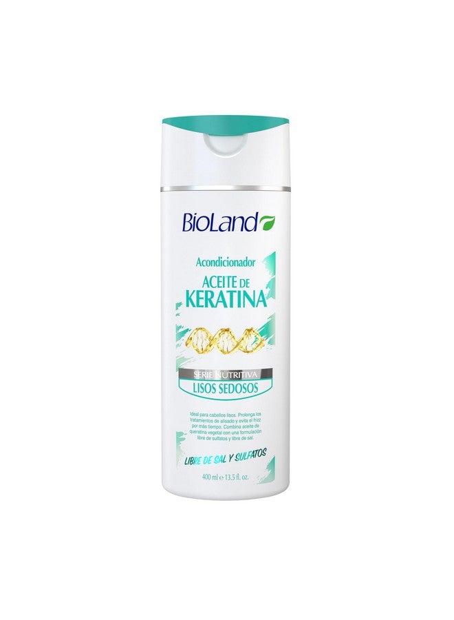 Bioland Keratin Oil Conditioner - Ultra-Concentrated Conditioner For Treated & Straight Hair - 13.53 Fl Oz (400Ml)  - Image 1