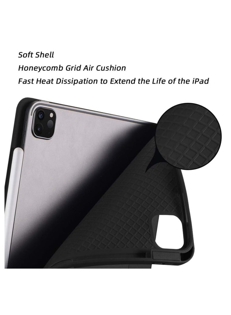 Case for iPad Pro 11 Inch 2021(3rd Gen)/2020(2nd Gen) with Pencil Holder [Support iPad 2nd Pencil Charging/Pair] Slim Trifold Stand, Smart Protective Case Cover - Image 3