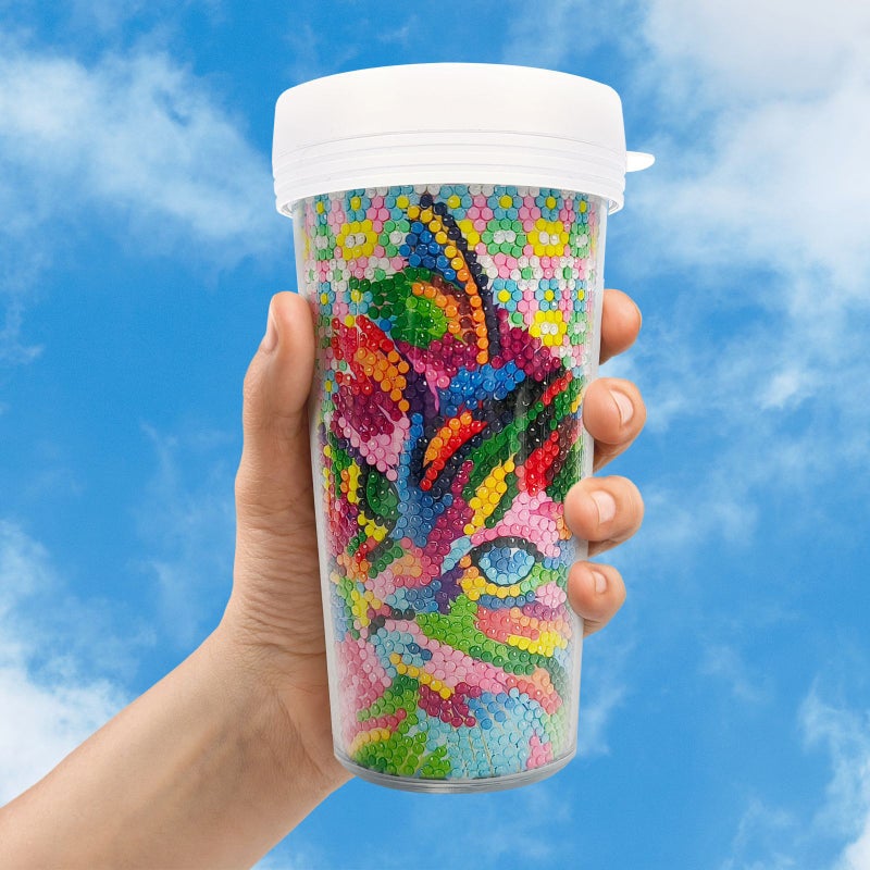 Diamond Painting Supplies – Handmade ABS Cups and Stickers for DIY Decorative Art - Image 3