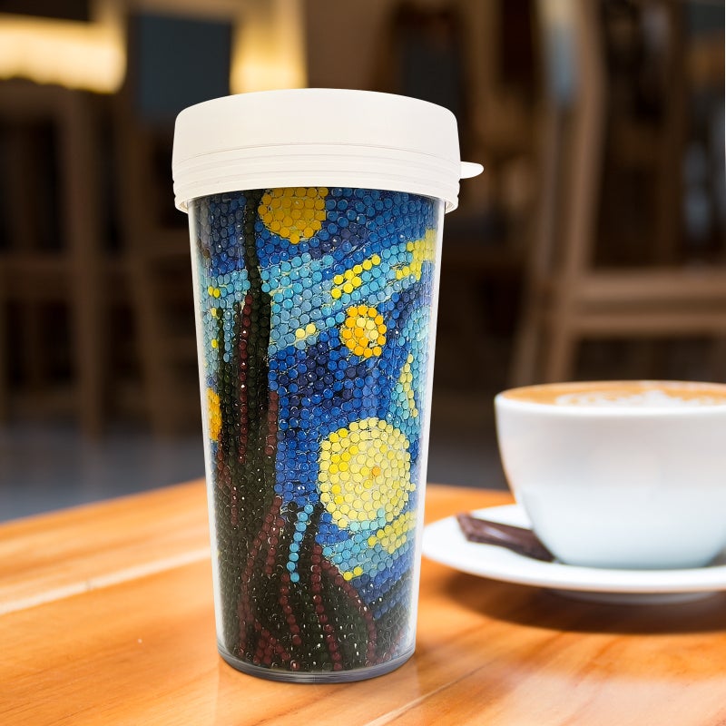 Diamond Painting Supplies – Handmade ABS Cups and Stickers for DIY Decorative Art - Image 4