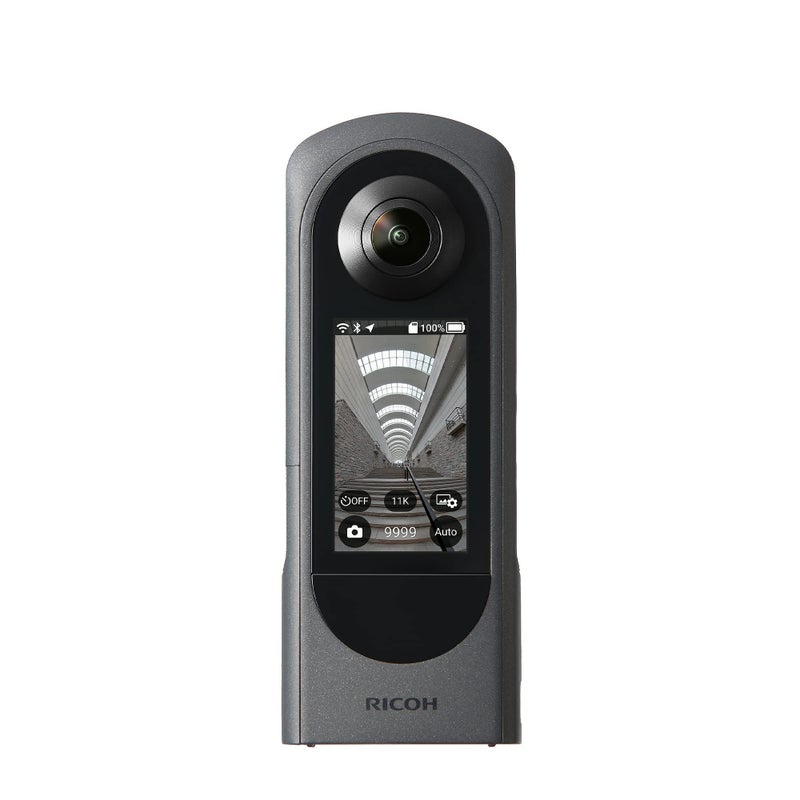 Ricoh Theta X 360° Camera - 11K High-Resolution (60 Megapixels), 5.7K Video, OLED Touch Screen, Built-in GPS, Interchangeable Battery, External Memory - Image 1
