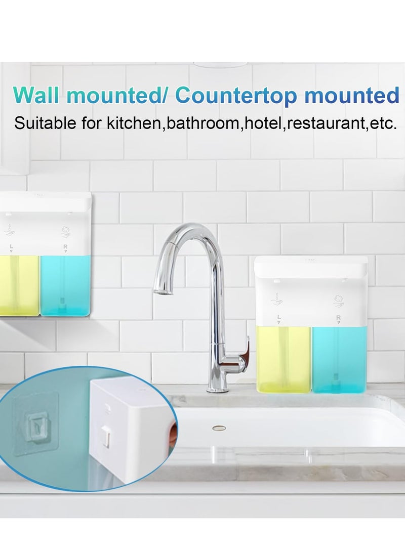 Excefore Automatic Soap Dispenser, Liquid Hand Soap Dispenser for Bathroom, with 3 Adjustable Volume Control,Wall Mounted Rechargeable Dish Soap Dispenser for Bathroom Kitchen, 20.29oz  - Image 5