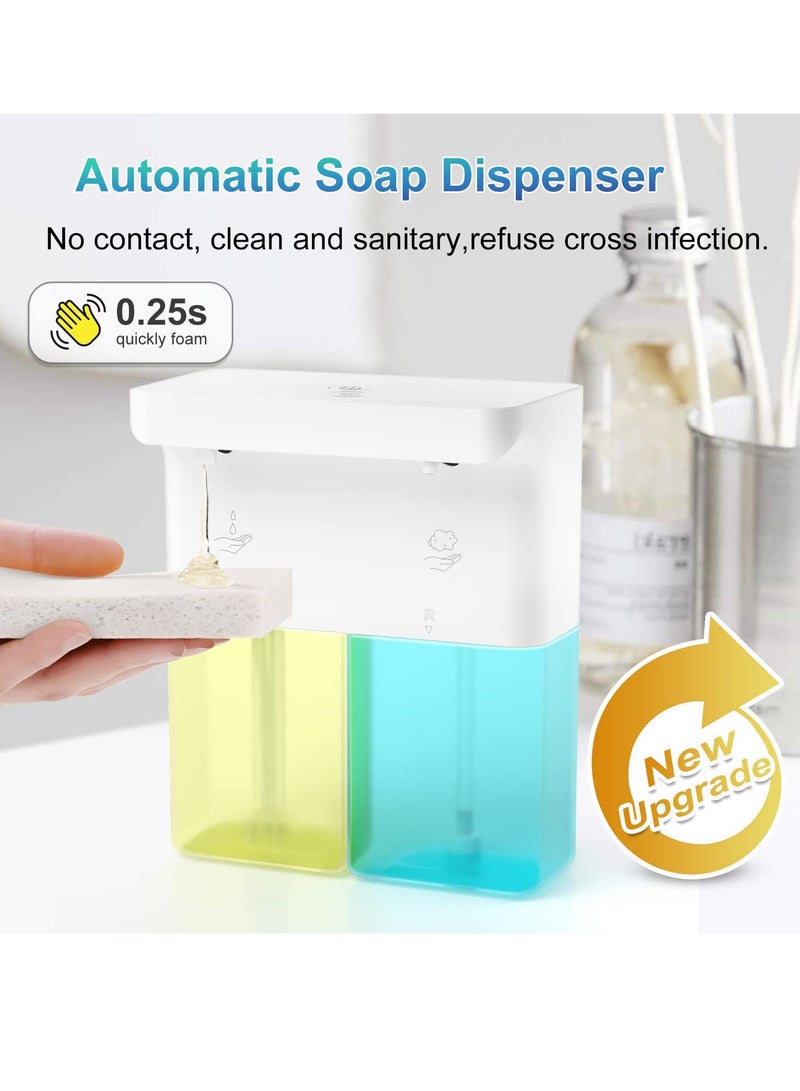 Excefore Automatic Soap Dispenser, Liquid Hand Soap Dispenser for Bathroom, with 3 Adjustable Volume Control,Wall Mounted Rechargeable Dish Soap Dispenser for Bathroom Kitchen, 20.29oz  - Image 4