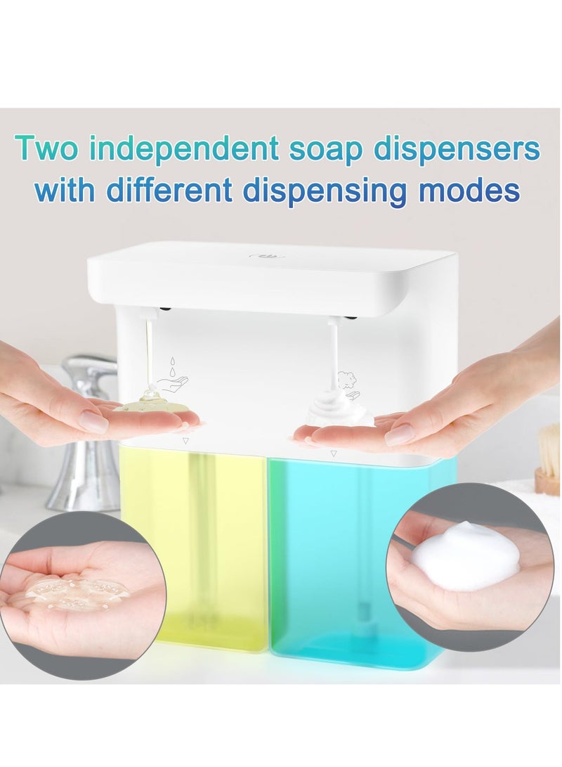 Excefore Automatic Soap Dispenser, Liquid Hand Soap Dispenser for Bathroom, with 3 Adjustable Volume Control,Wall Mounted Rechargeable Dish Soap Dispenser for Bathroom Kitchen, 20.29oz  - Image 3