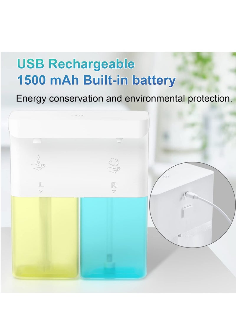 Excefore Automatic Soap Dispenser, Liquid Hand Soap Dispenser for Bathroom, with 3 Adjustable Volume Control,Wall Mounted Rechargeable Dish Soap Dispenser for Bathroom Kitchen, 20.29oz  - Image 2