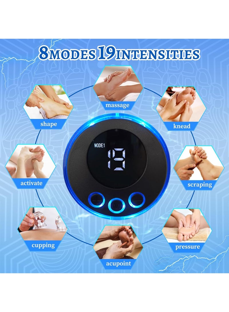 8 Modes EMS Foot Massager Electronic Feet Massager for Pain and Circulation,19 Intensities Relax Muscle Stimulatior Massage Mat for Feet Folding Portable,Best Present for Parents - Image 3