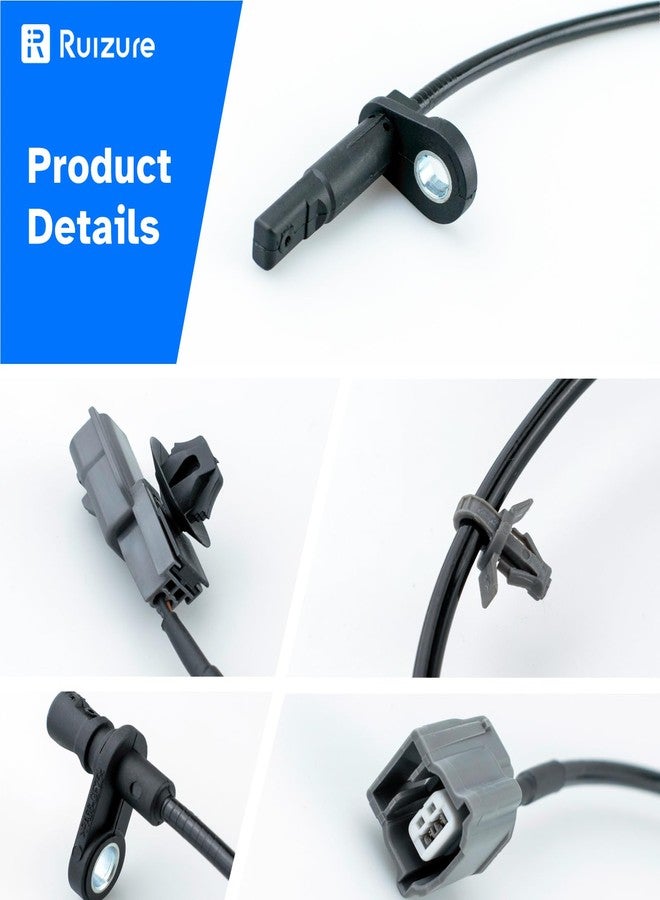 Ruizure ABS Wheel Speed Sensor Front Rear Left Right fit for Nissan Sentra 2013 2014 2015 2016 2017 2018 2019, Driver Passenger Side, ALS2551, ALS2552, ALS2405, 4pcs - Image 4