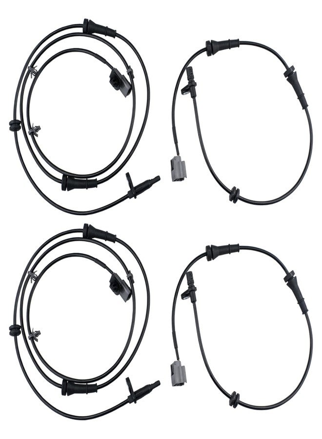 Ruizure ABS Wheel Speed Sensor Front Rear Left Right fit for Nissan Sentra 2013 2014 2015 2016 2017 2018 2019, Driver Passenger Side, ALS2551, ALS2552, ALS2405, 4pcs - Image 1
