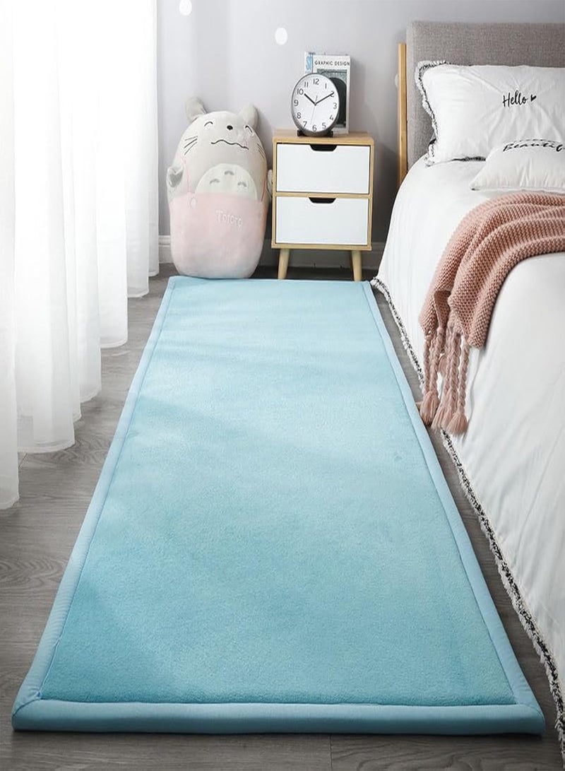 LIMOS Soft Area Rugs Bedroom carpets 2cm Thick Coral Velvet Washable Play Mat Anti Slip Fluffy Rug - Image 1