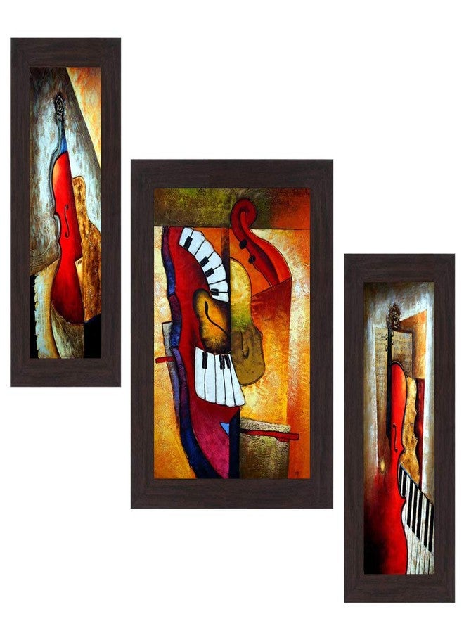 Wens Amazing Art MDF Wall Art (30 cm x 34 cm x 1.5 cm, Set of 3) (WSP-4194) - Image 1