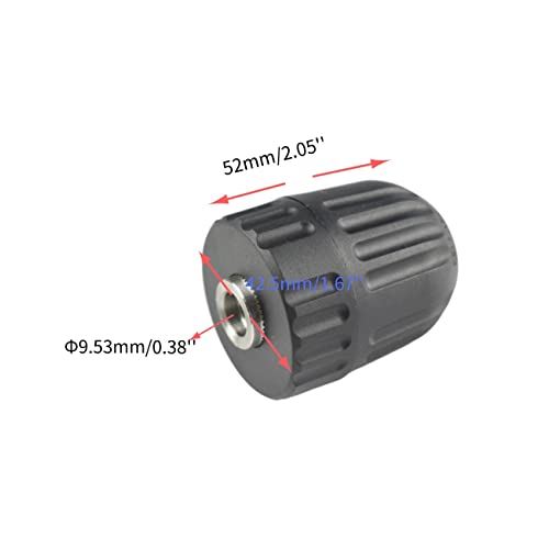 CHANCS Thread 0.8mm-10mm Drill Chuck 3/8-24UNF Threaded Connecting Rod Inner Diameter 5mm Great Clamping Force Keyless Drill bits Drill Accessories for Hand Electric Drill - Image 2