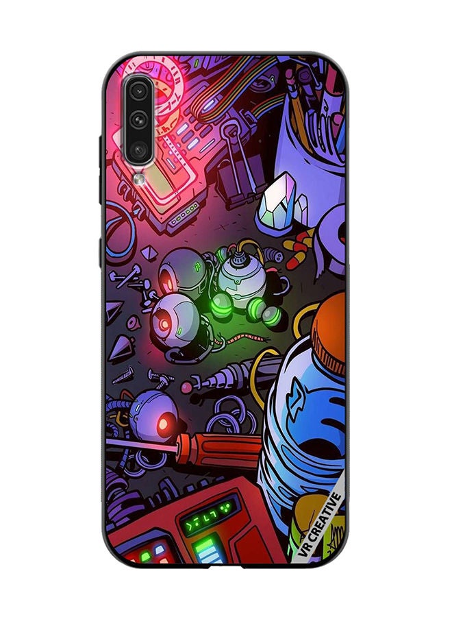 VR CREATIVE Protective Case Cover For Samsung Galaxy A50/A50s Electric Devices Design Multicolour - Image 1