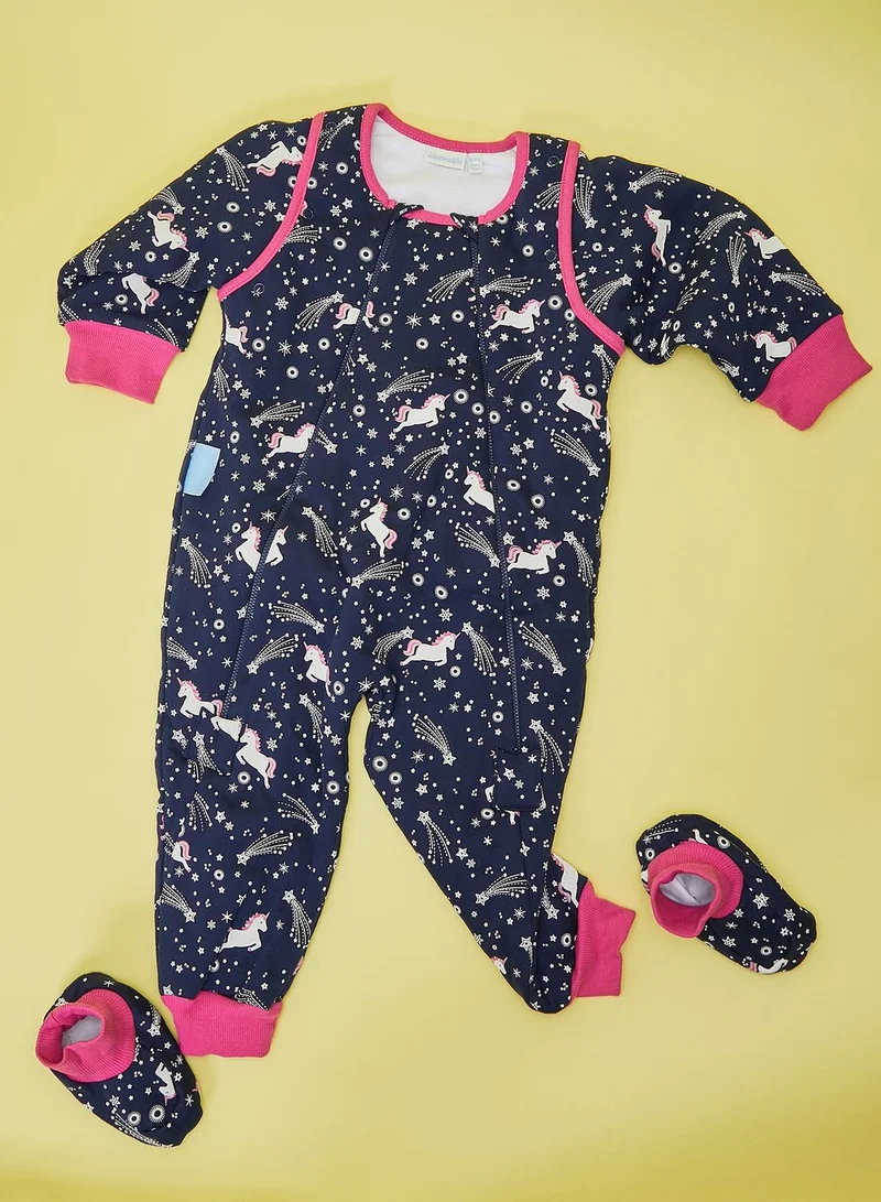 JoJo Maman Bebe Unicorn Printed Sleep Snuggler 2.5 Tog