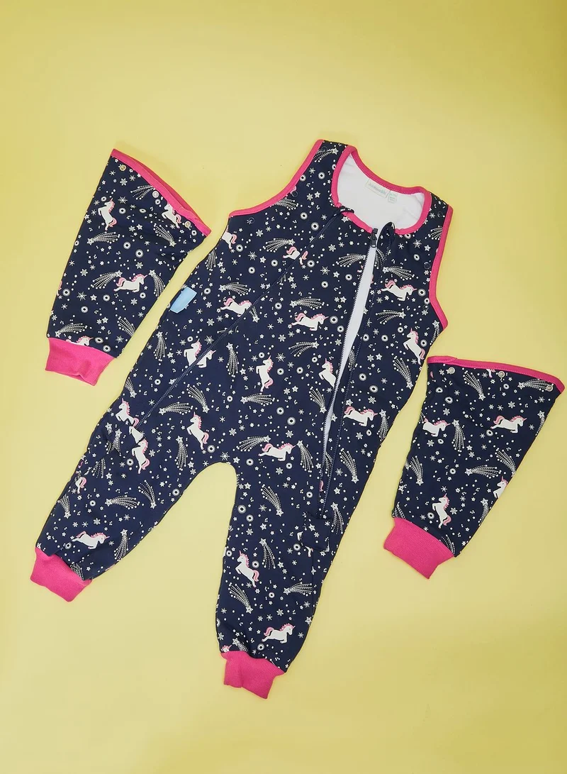 JoJo Maman Bebe Unicorn Printed Sleep Snuggler 2.5 Tog