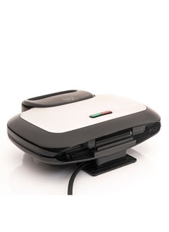 Mediatech Waffle Maker 700 Watt,  Double-Sided Heating, Easy-Clean Non-Stick Coating ,Portable and Safe Cooking Companion, Light Indicator, MT-WM204, Silver/ Black  - Image 3