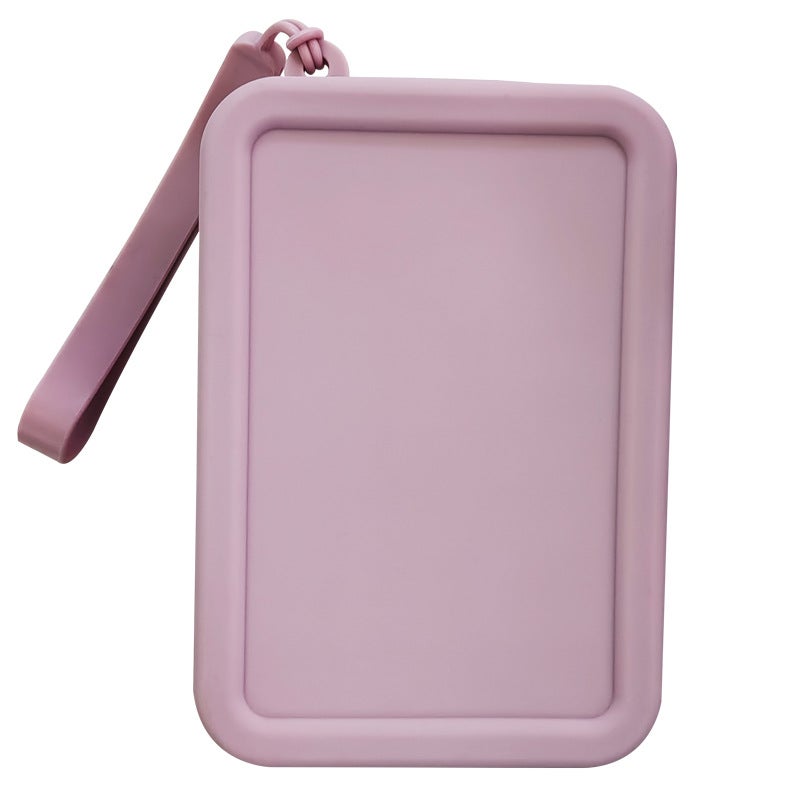 Silicone Rectangle Coin Purse Thickened Multi-Use Pouch lotus root starch 